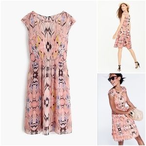 J Crew silk marble print dress 2 XS